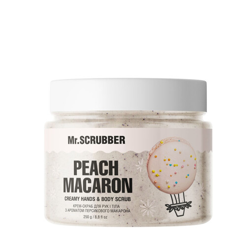 Крем-скраб для рук і тіла з ароматом персикового макарона Peach Macaron Mr.SCRUBBER