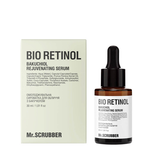 Омолоджувальна сироватка для обличчя Bio Retinol з бакучіолом Mr.SCRUBBER