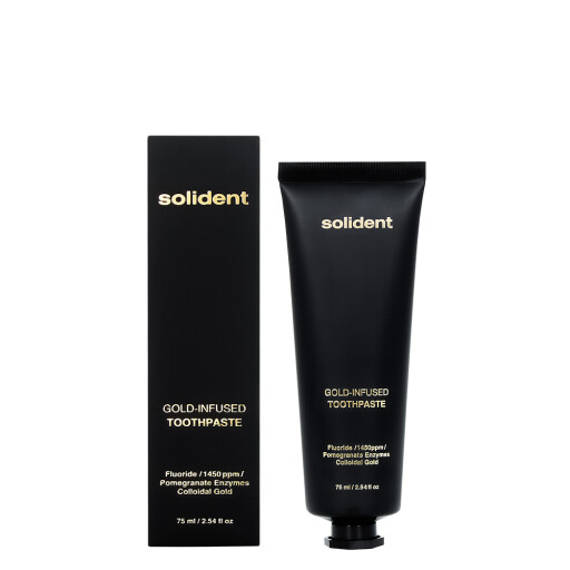 Зубна паста Solident Gold-Infused Toothpaste з колоїдним золотом