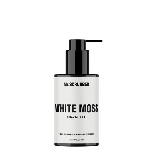 Гель для гоління з д-пантенолом White Moss Mr.SCRUBBER