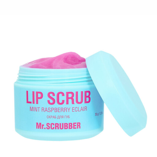 Cкраб для губ Lip Scrub Mint Raspberry eclair із ароматом м’ятно-малинового еклера Mr.SCRUBBER