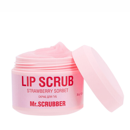 Cкраб для губ Lip Scrub Strawberry Sorbet із ароматом полуничного сорбету Mr.SCRUBBER