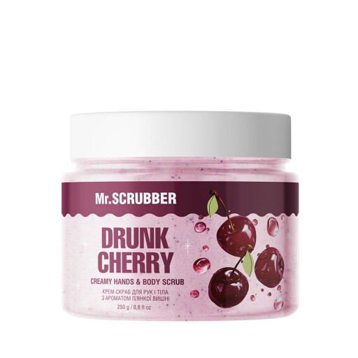 Крем-скраб для рук і тіла з ароматом п’янкої вишні Drunk Cherry Mr.SCRUBBER