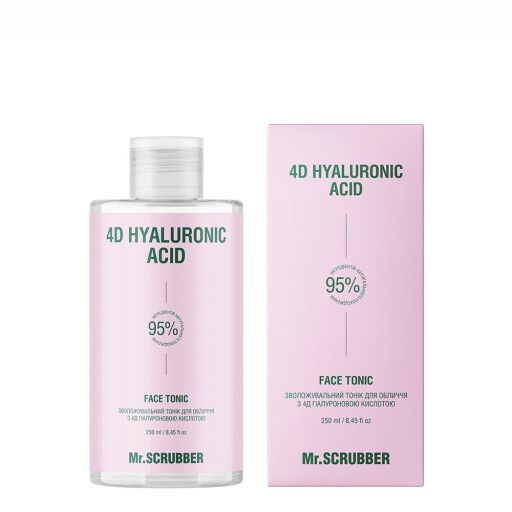Зволожувальний тонік для обличчя 4D Hyaluronic Acid з 4Д гіалуроновою кислотою Mr.SCRUBBER