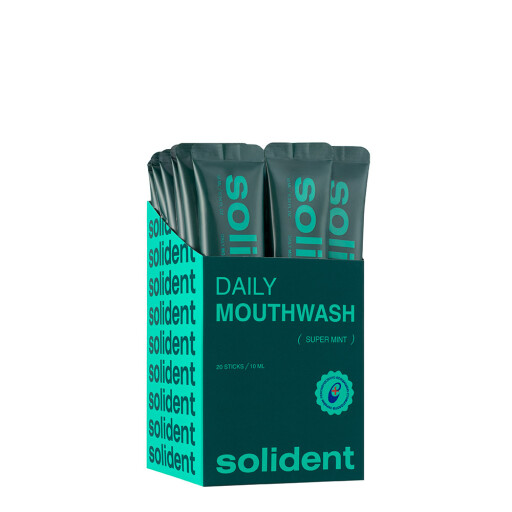 Набір ополіскувачів для ротової порожнини Solident Super mint / суперм'ята