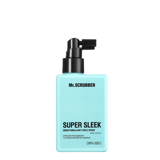 Спрей для розгладження та усунення пухнастості волосся Super Sleek Mr.SCRUBBER