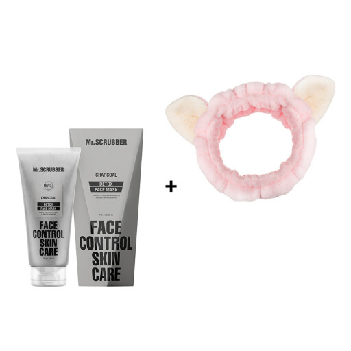 Глибоко очищувальна маска з ефектом матування Detox Face Control + Пов'язка Mr.SCRUBBER