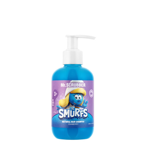 Натуральний дитячий шампунь для волосся The Smurfs із ароматом журавлини Mr.SCRUBBER