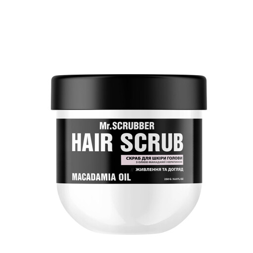 Скраб для шкіри голови і волосся Hair Scrub Macadamia Oil Mr.SCRUBBER
