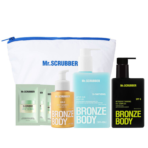 Набір для інтенсивної засмаги Bronze Body Mr.SCRUBBER