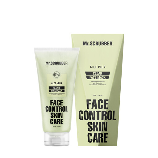 Очищувальна маска для боротьби з тьмяністю і набряками Clear Face Control Mr.SCRUBBER