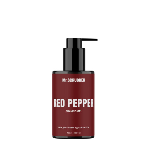 Гель для гоління з д-пантенолом Red Pepper Mr.SCRUBBER