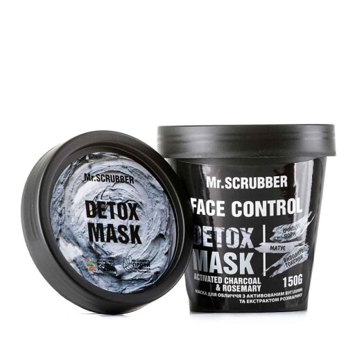 Маска для обличчя з активованим вугіллям і екстрактом розмарину Face Control Detox Mask Mr.SCRUBBER