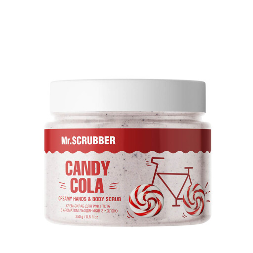 Крем-скраб для рук і тіла з ароматом льодяників з колою Candy Cola Mr.SCRUBBER