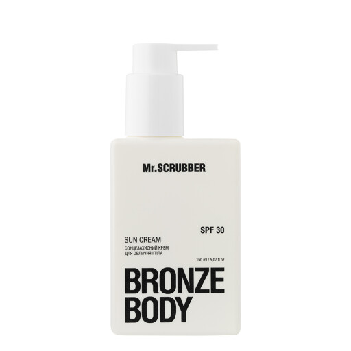 Сонцезахисний крем для обличчя і тіла SPF 30 Bronze Body Mr.SCRUBBER