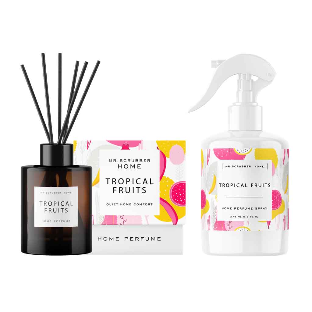 Сет для дому: спрей Tropical Fruits + аромадифузор Tropical Fruits Mr.SCRUBBER