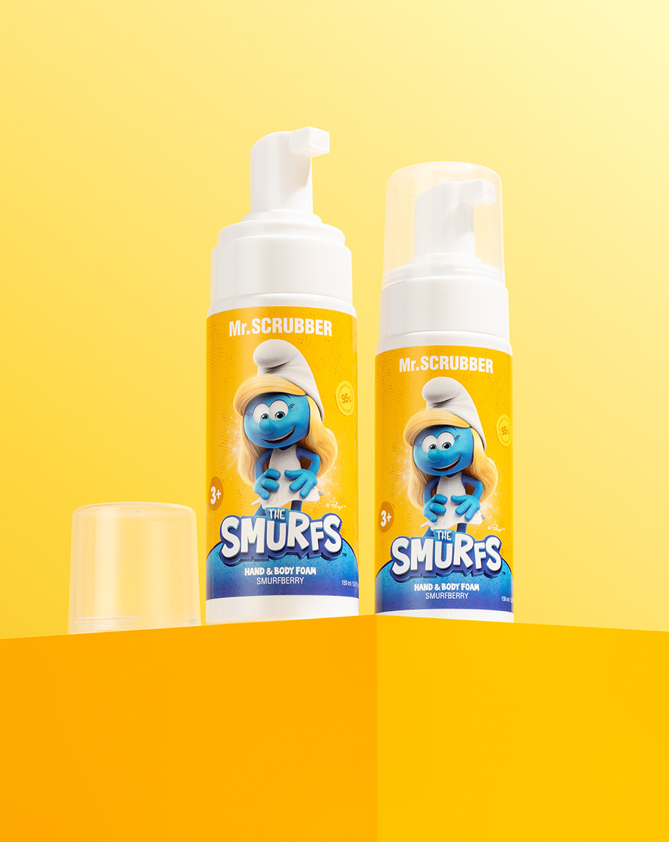 Піна для рук та тіла The Smurfs Smurfberry Mr.SCRUBBER
