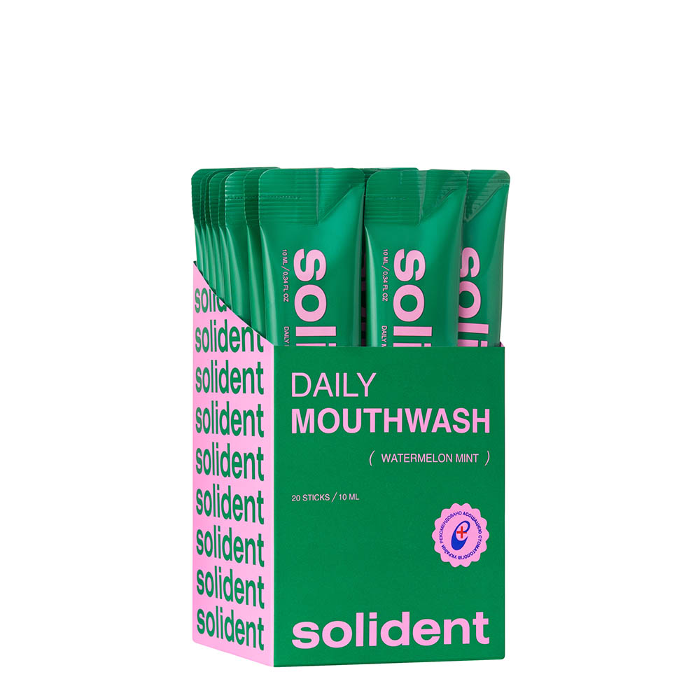 Набір ополіскувачів для ротової порожнини Solident Watermelon mint / кавун-м'ята