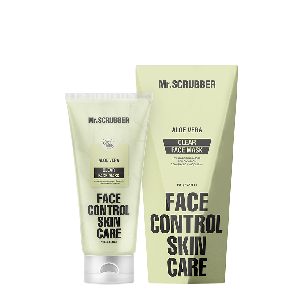 Очищувальна маска для боротьби з тьмяністю і набряками Clear Face Control Mr.SCRUBBER