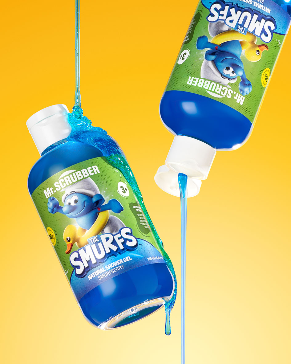 Натуральний дитячий гель для душу The Smurfs Smurfberry Mr.SCRUBBER