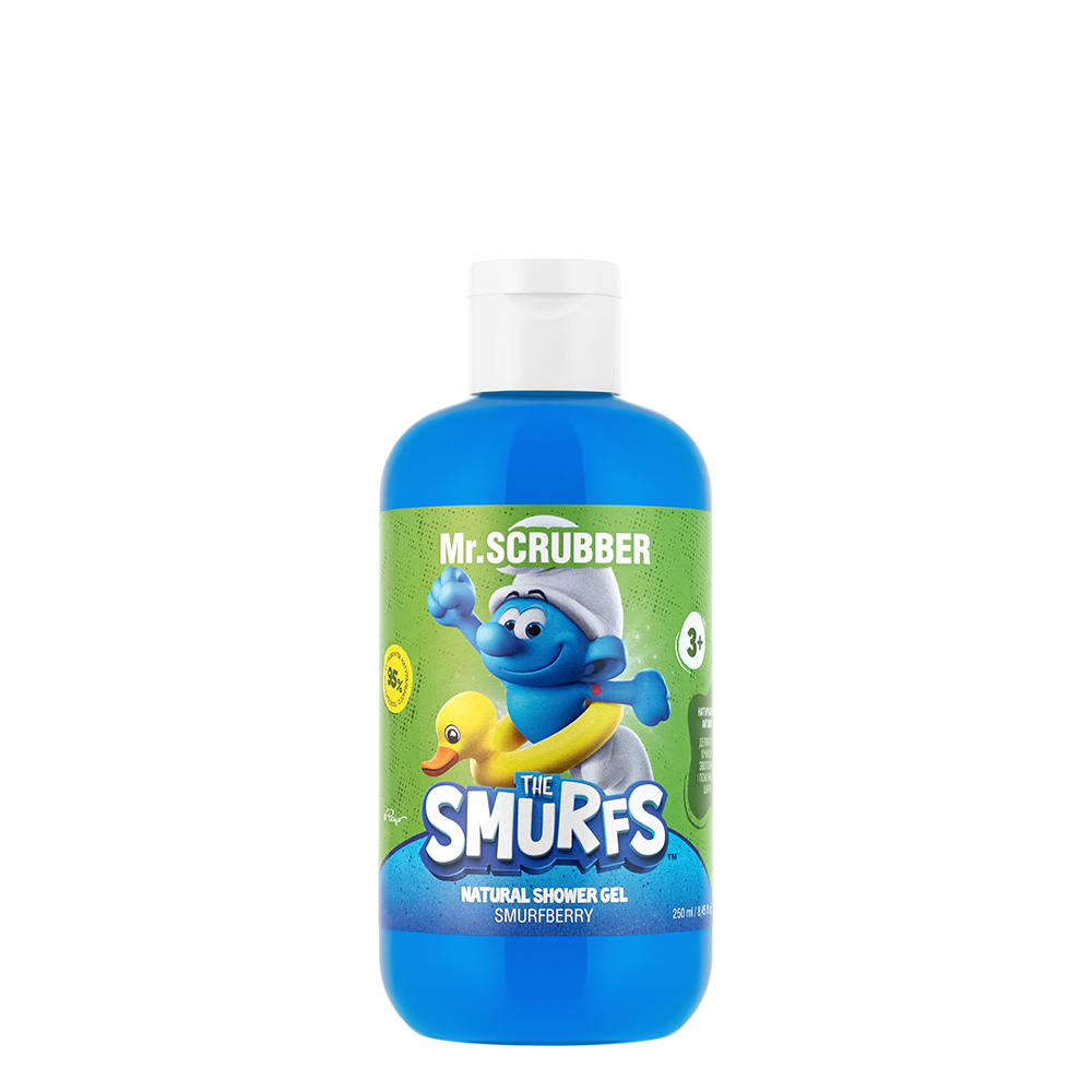 Натуральний дитячий гель для душу The Smurfs Smurfberry Mr.SCRUBBER