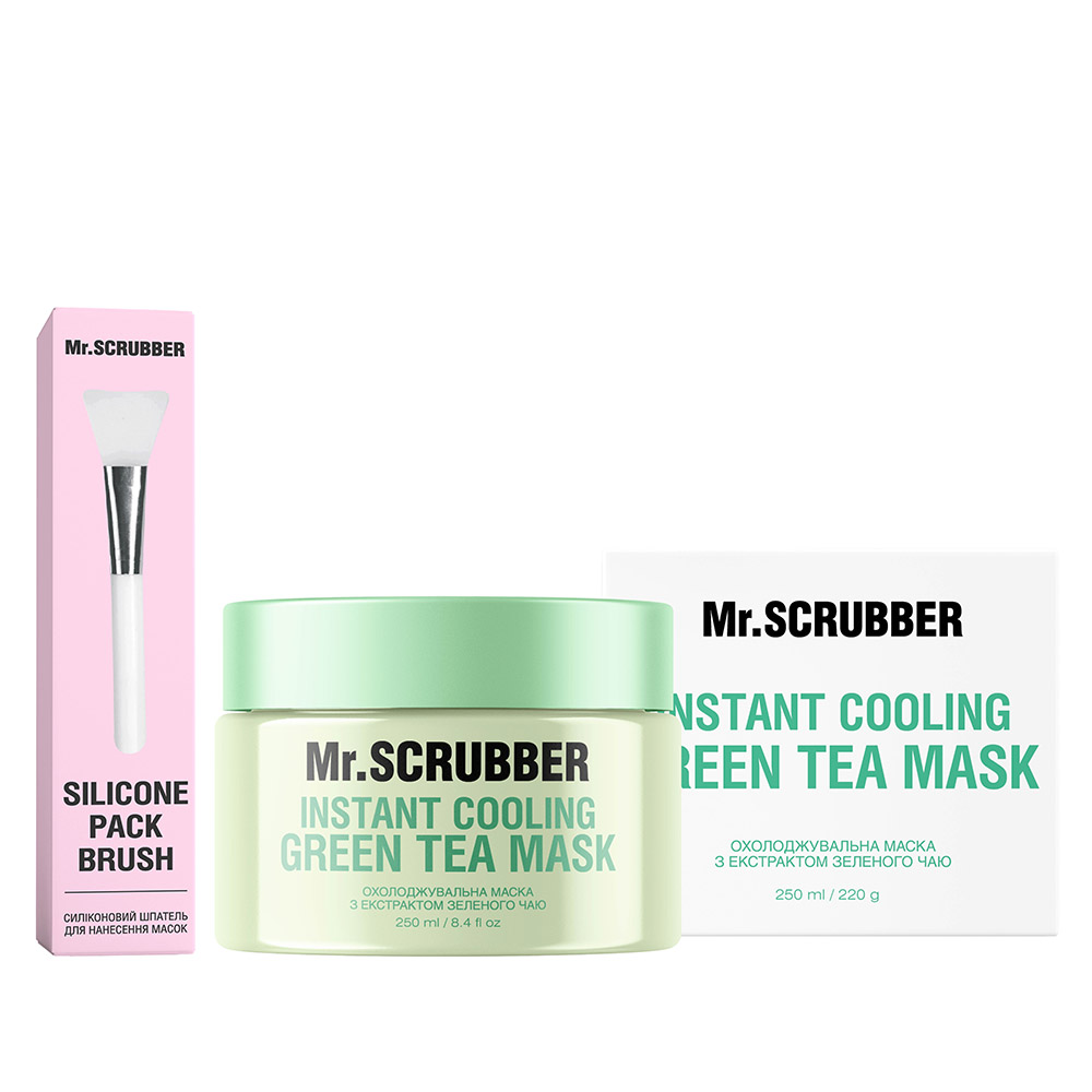 Охолоджувальна маска для обличчя Instant Cooling Green Tea Mask з екстрактом зеленого чаю Mr.SCRUBBER