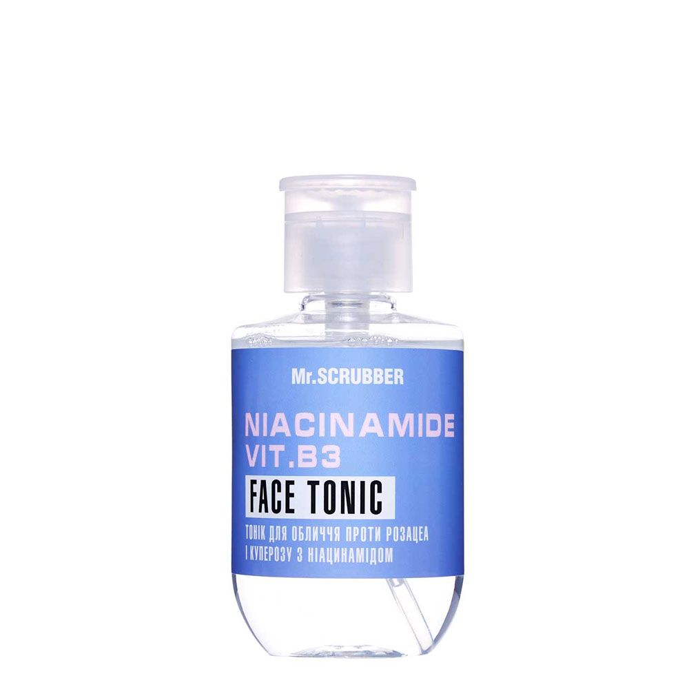 Тонік для обличчя проти розацеа і куперозу з ніацинамідом Niacinamide Vit. B3 Face Tonic Mr.SCRUBBER