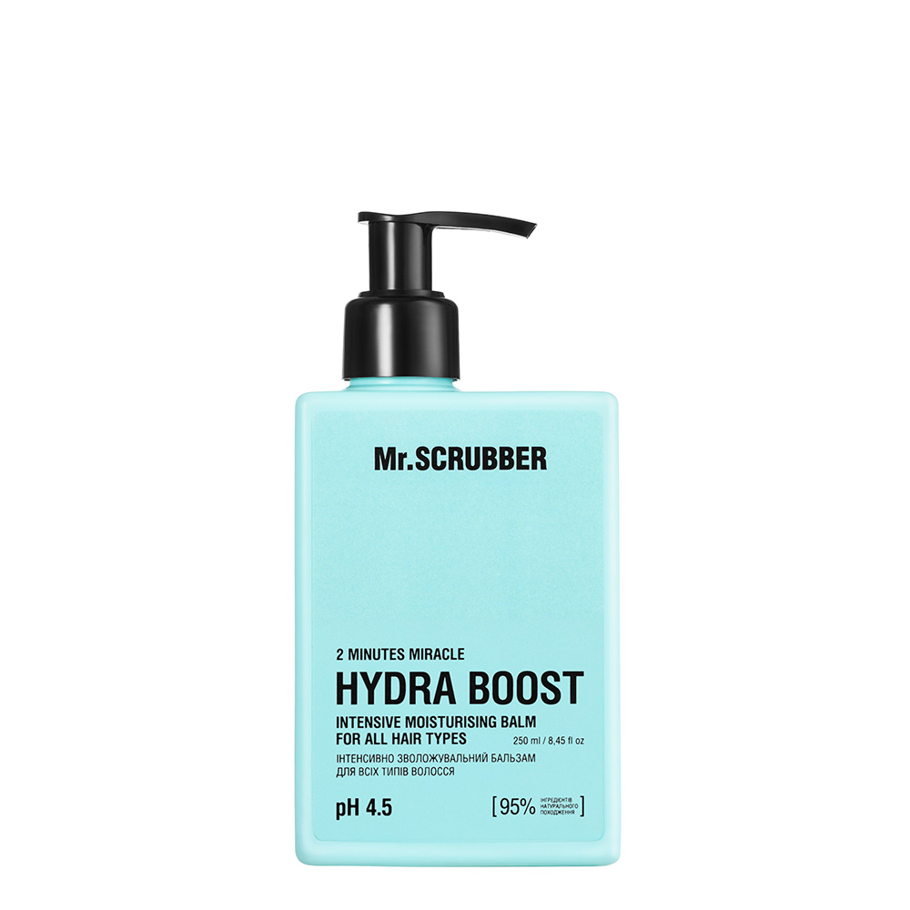 Інтенсивно зволожувальний бальзам для всіх типів волосся 2 Minutes Miracle: Hydra Boost Mr.SCRUBBER