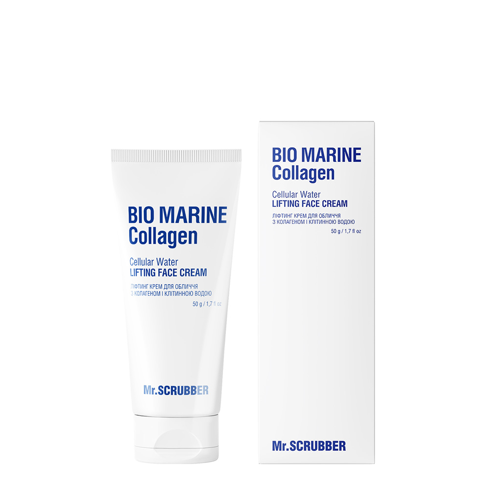 Ліфтинг крем для обличчя Bio Marine Collagen з колагеном і клітинною водою Mr.SCRUBBER