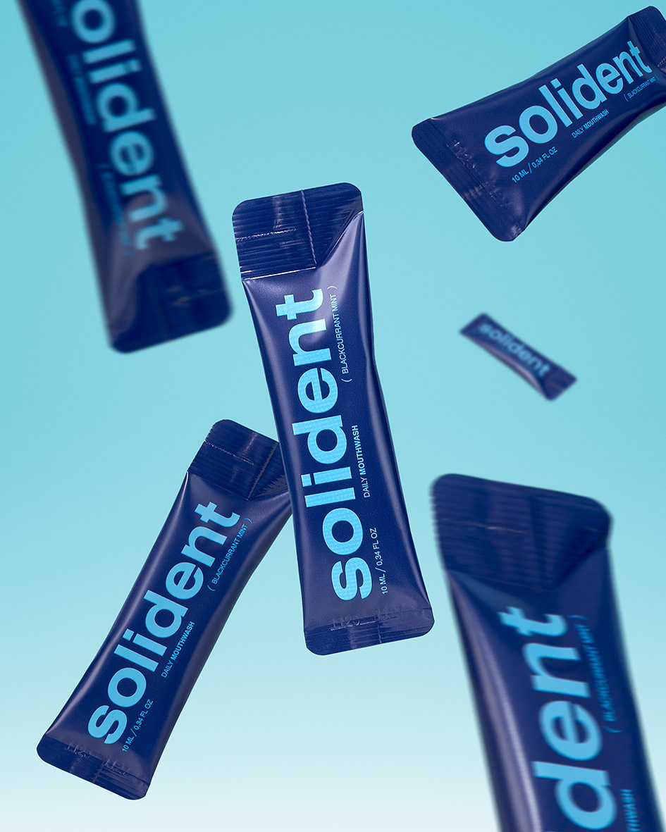 Ополіскувач для ротової порожнини Solident Blackcurrant mint / смородина-м'ята