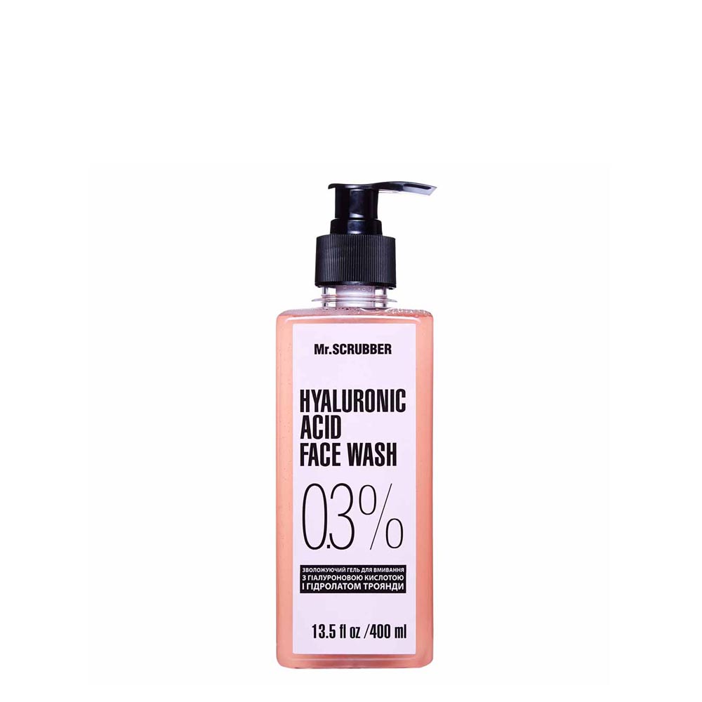 Гель для вмивання з гіалуроновою кислотою Hyaluronic acid face wash 0,3% Mr.SCRUBBER