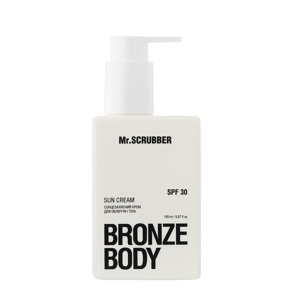 Сонцезахисний крем для обличчя і тіла SPF 30 Bronze Body Mr.SCRUBBER