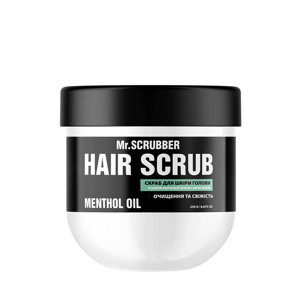 Скраб для шкіри голови і волосся Hair Scrub Menthol Oil Mr.SCRUBBER