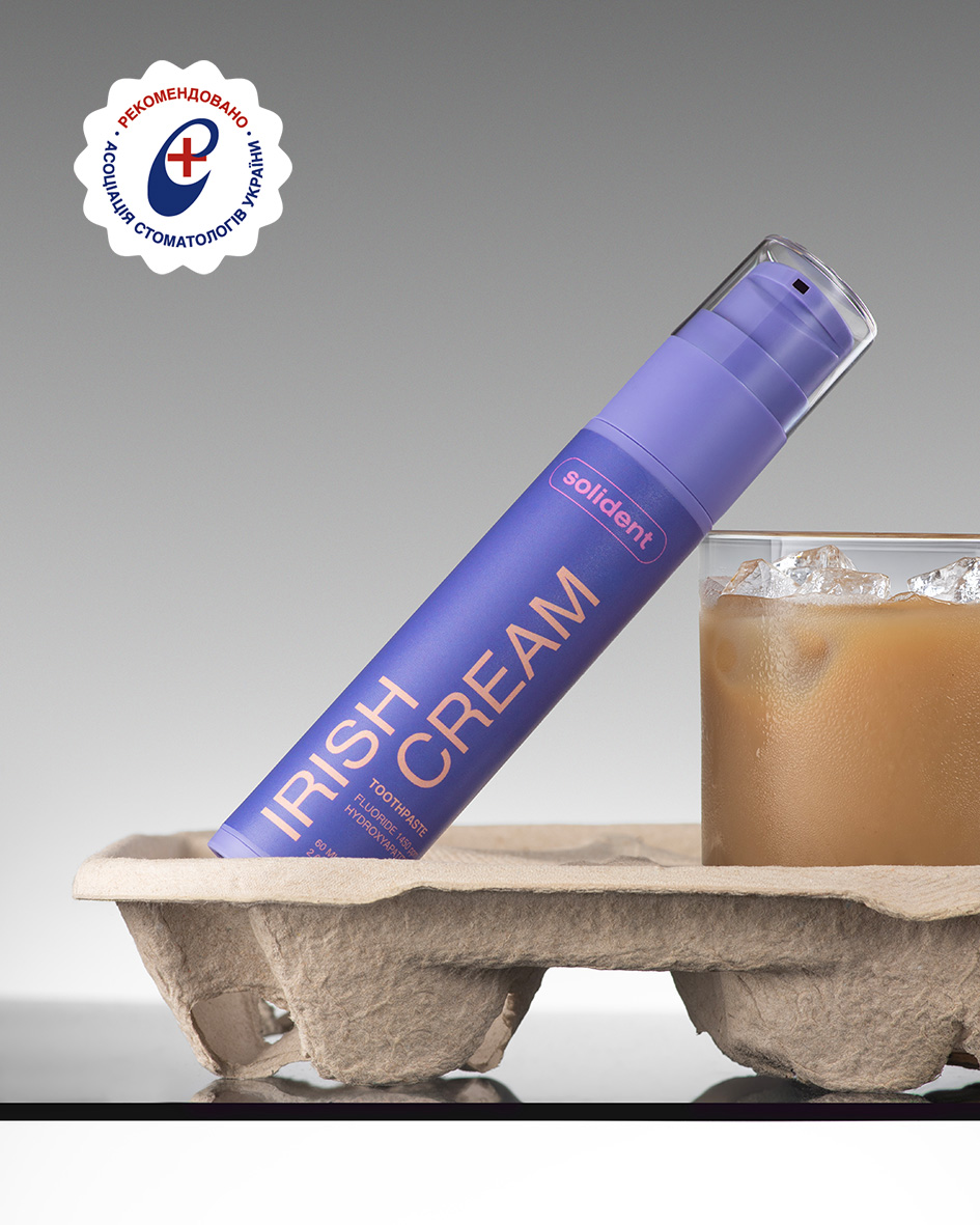 Зубна паста Solident Irish Cream з фтором 1450 ppm