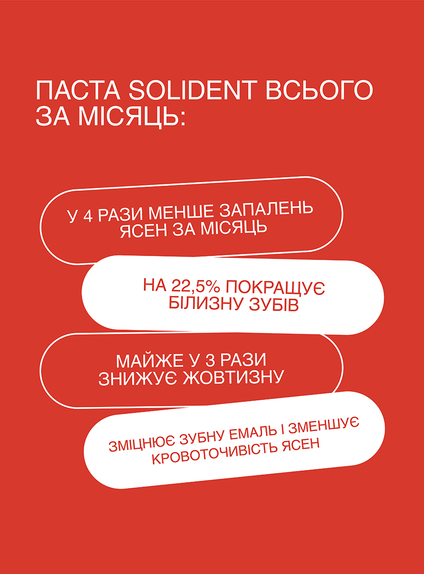 Щоденна відбілювальна зубна паста Solident Pineapple mint / ананас-м'ята, 25 ml