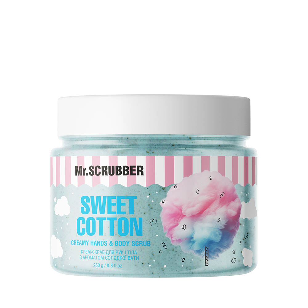 Крем-скраб для рук і тіла з ароматом солодкої вати Sweet Cotton Mr.SCRUBBER