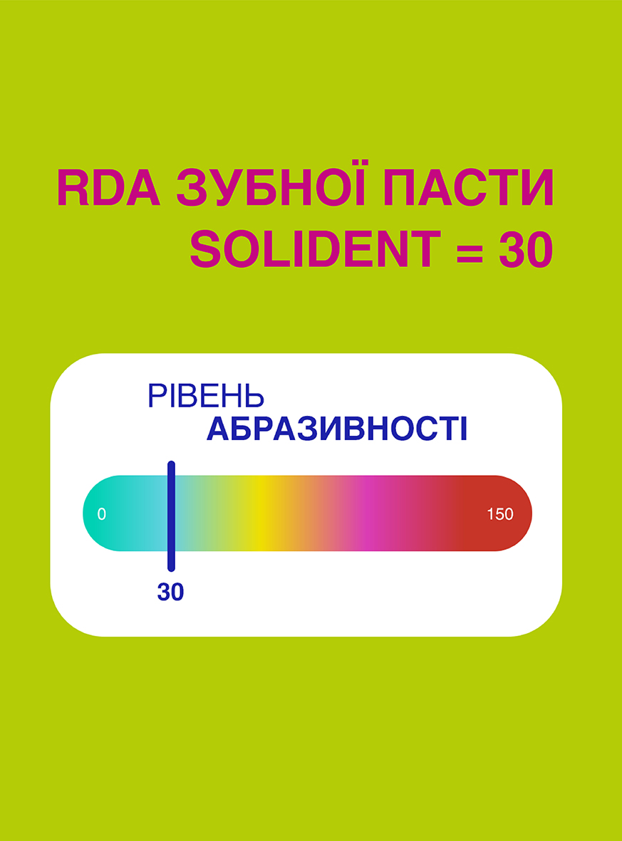 Щоденна відбілювальна зубна паста Solident Peach mint / персик-м'ята, 25 ml