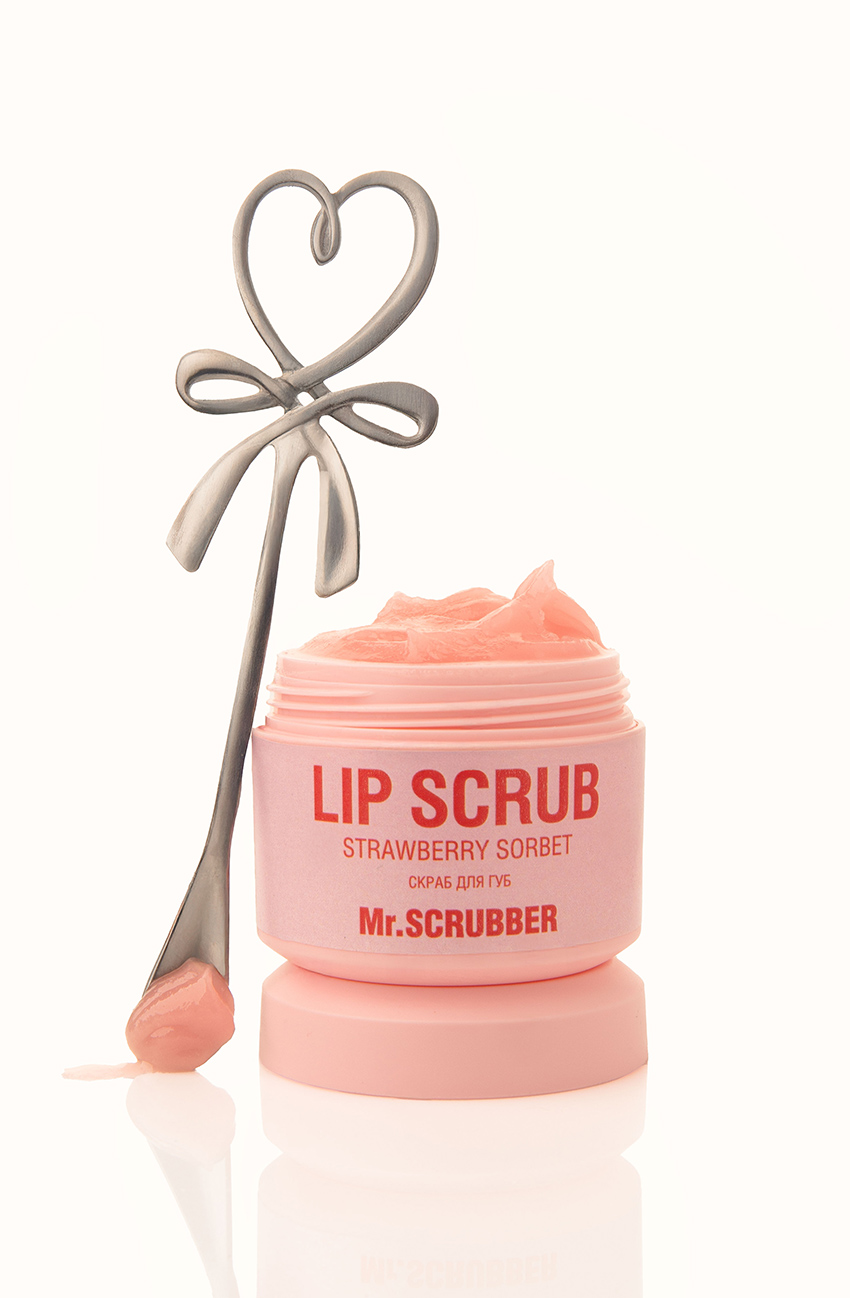 Cкраб для губ Lip Scrub Strawberry Sorbet із ароматом полуничного сорбету Mr.SCRUBBER