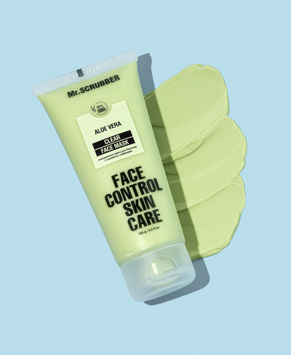 Очищувальна маска для боротьби з тьмяністю і набряками Clear Face Control Mr.SCRUBBER