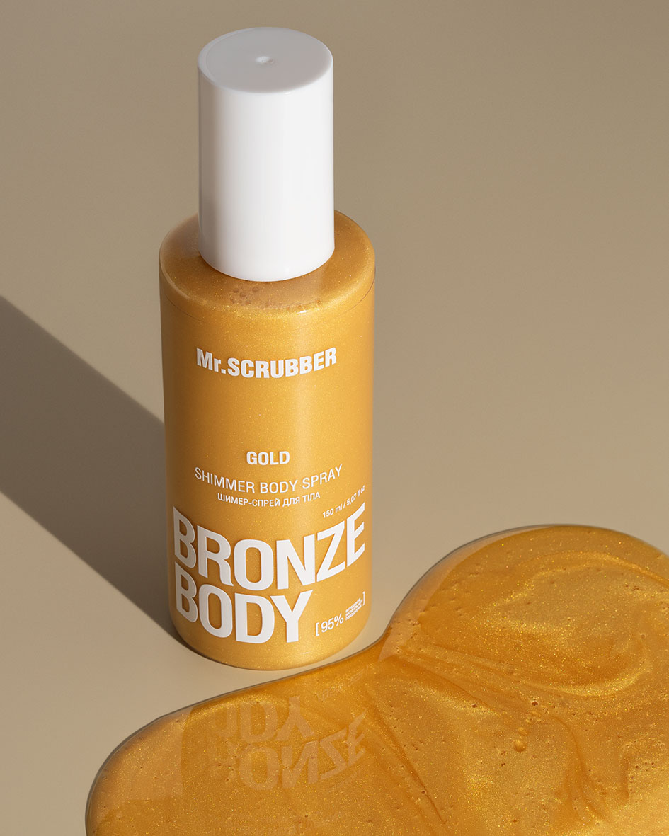 Шимер-спрей для тіла Gold Bronze Body Mr.SCRUBBER