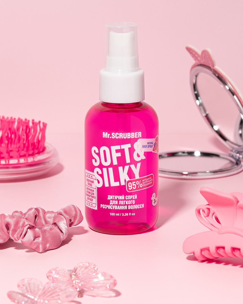 Дитячий спрей для легкого розчісування волосся Soft & Silky Mr.SCRUBBER
