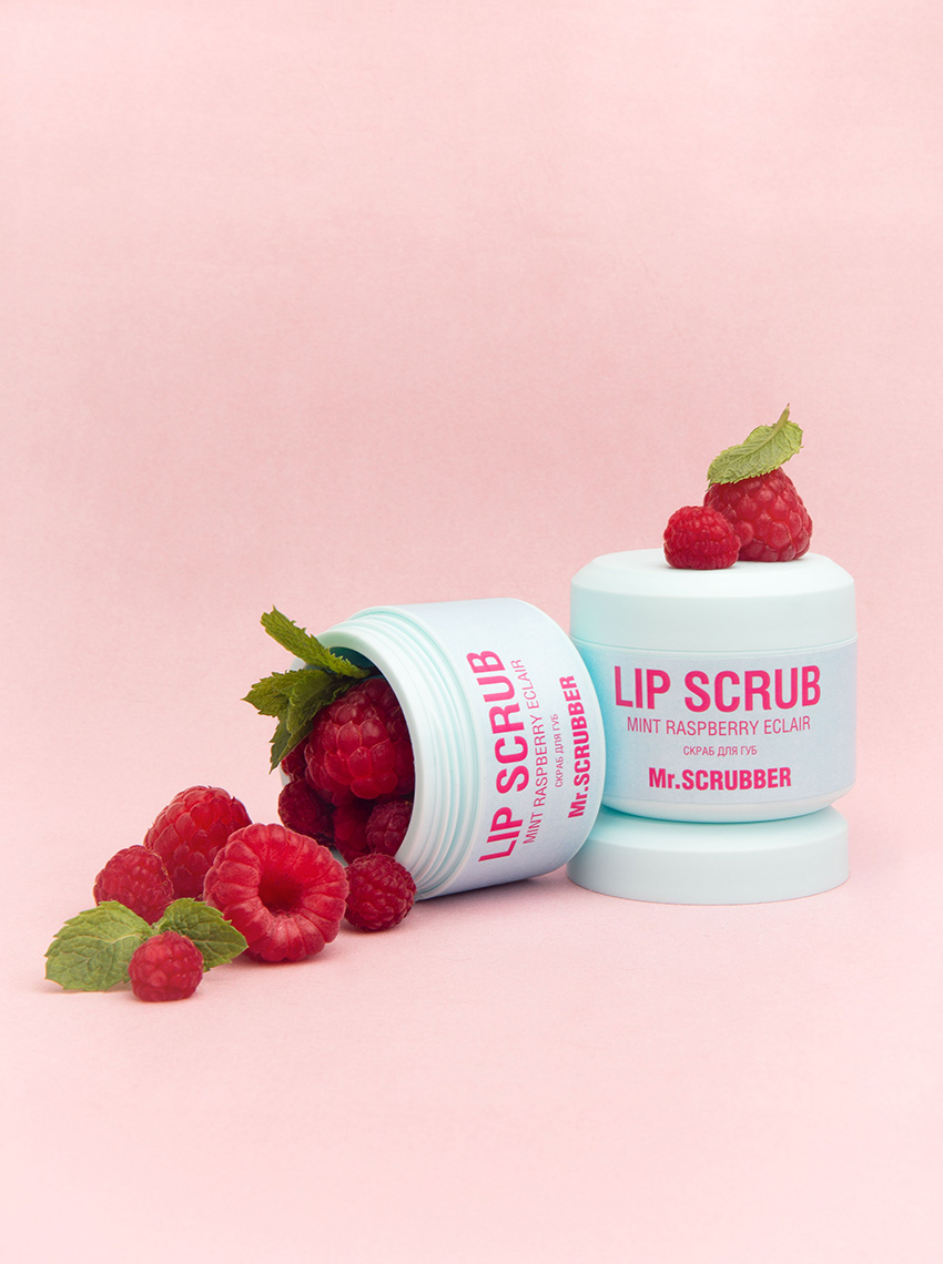 Cкраб для губ Lip Scrub Mint Raspberry eclair із ароматом м’ятно-малинового еклера Mr.SCRUBBER