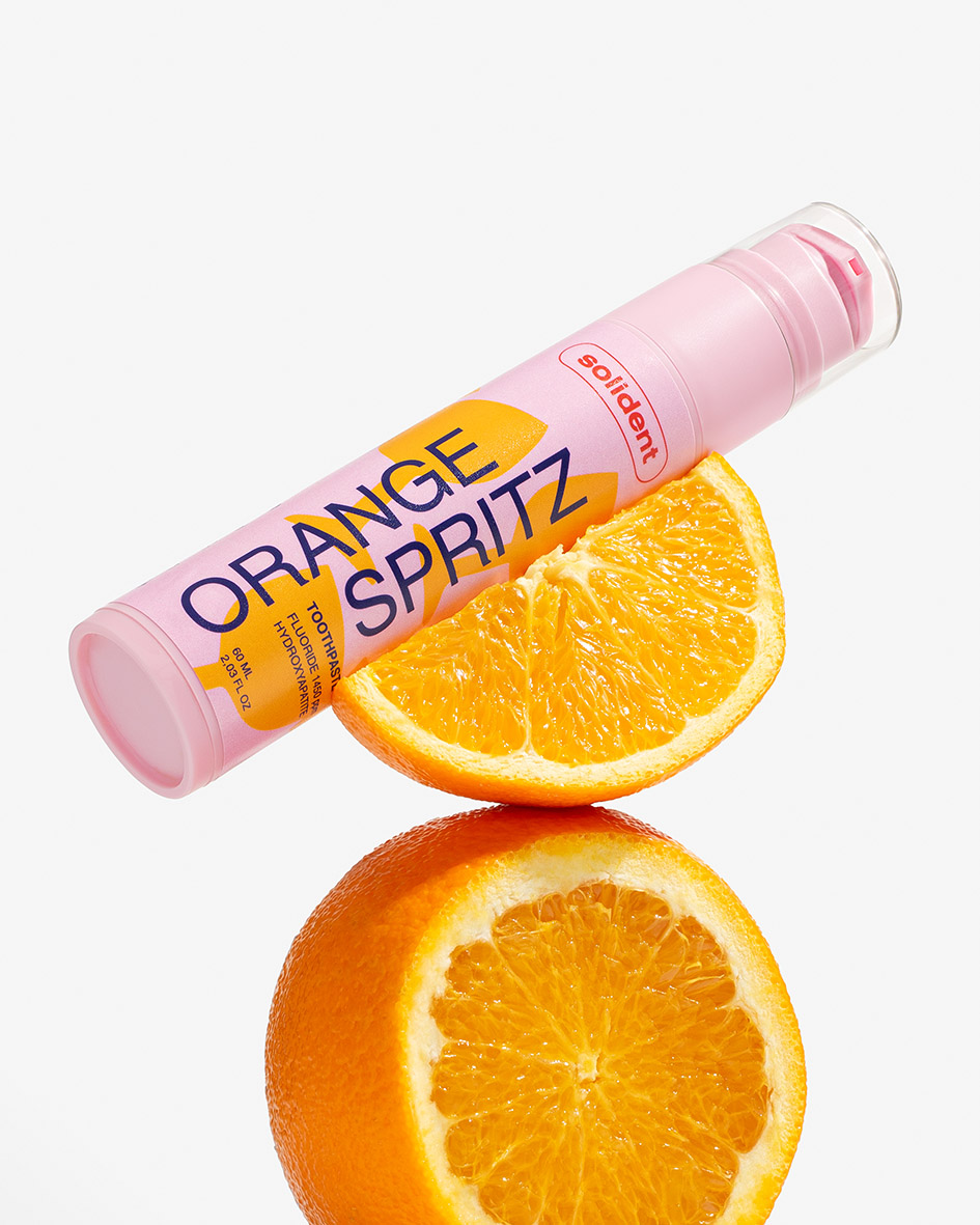 Зубна паста Solident Апельсиновий шпріц з фтором 1450 ppm