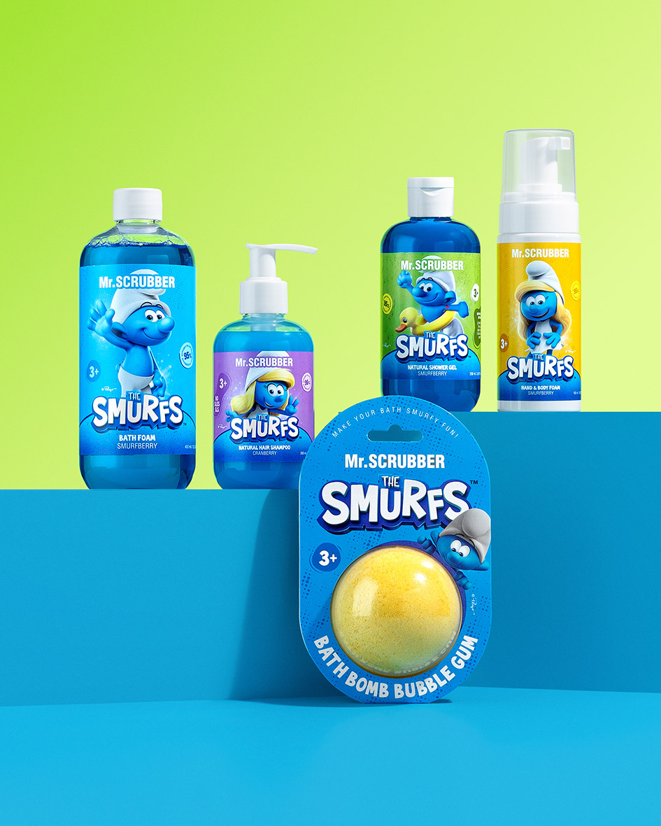 Бомбочка для ванни The Smurfs Bubble gum Mr.SCRUBBER