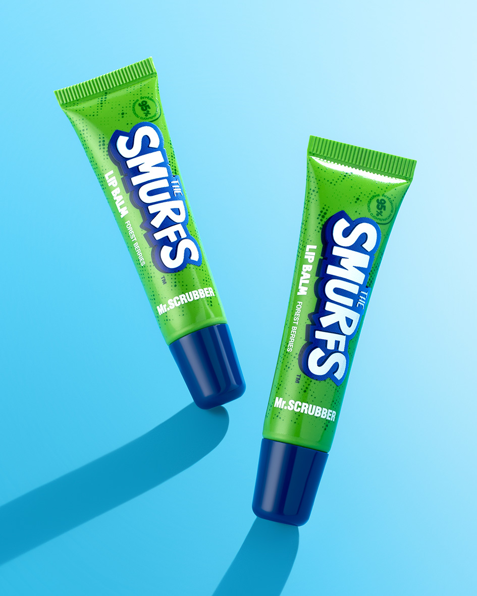 Бальзам для губ The Smurfs із ароматом лісових ягід Mr.SCRUBBER