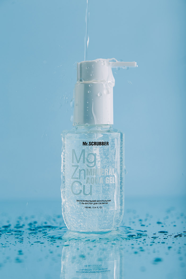 Зволожувальний мінеральний гель-бустер для обличчя Mineral Aqua Gel Mr.SCRUBBER