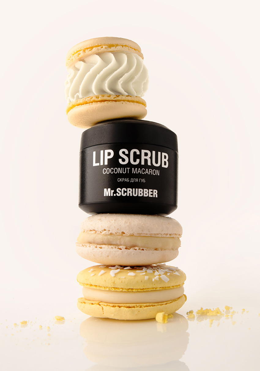 Cкраб для губ Lip Scrub Coconut Macaron із ароматом кокосового макарона Mr.SCRUBBER