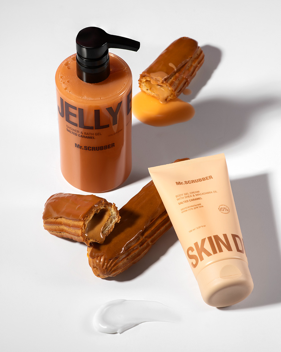 Зволожувальний крем-гель для тіла Skin Delights Salted Caramel Mr.SCRUBBER