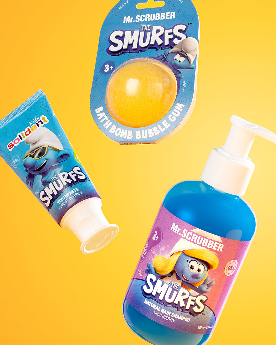 Натуральна зубна паста Solident Kids / лісові ягоди The Smurfth з фтором 1000 ppm