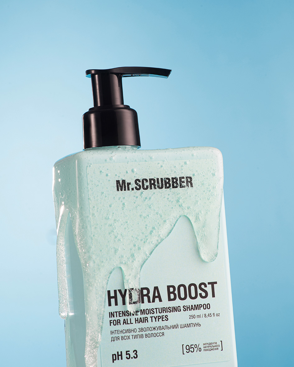 Інтенсивно зволожувальний шампунь для всіх типів волосся Hydra Boost Mr.SCRUBBER
